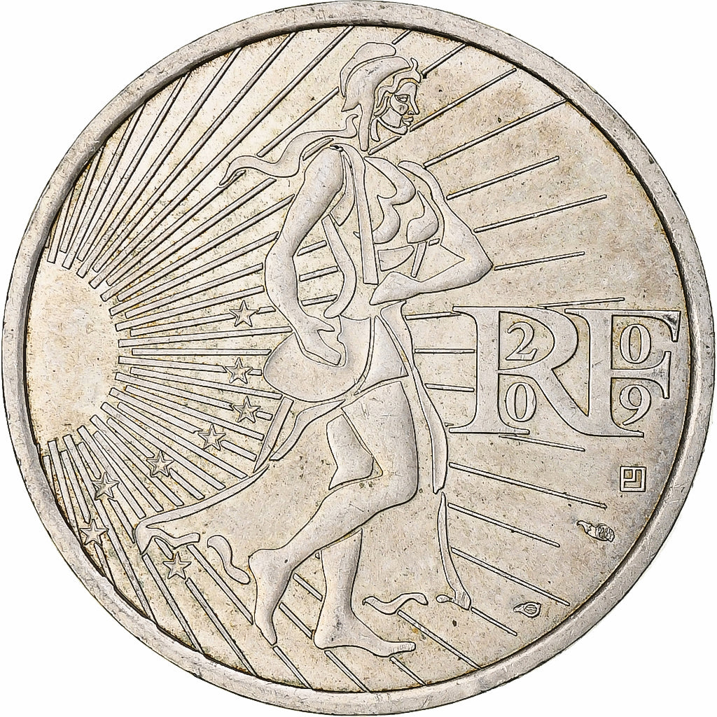 France, 10 Euro, Semeuse, 2009, Pessac, Silver, AU(55-58)