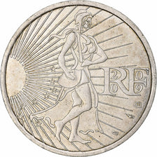 France, 10 Euro, Semeuse, 2009, Pessac, Silver, AU(55-58)