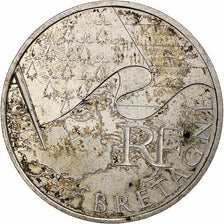 France, 10 Euro, Bretagne, 2010, Pessac, Silver, MS(60-62)