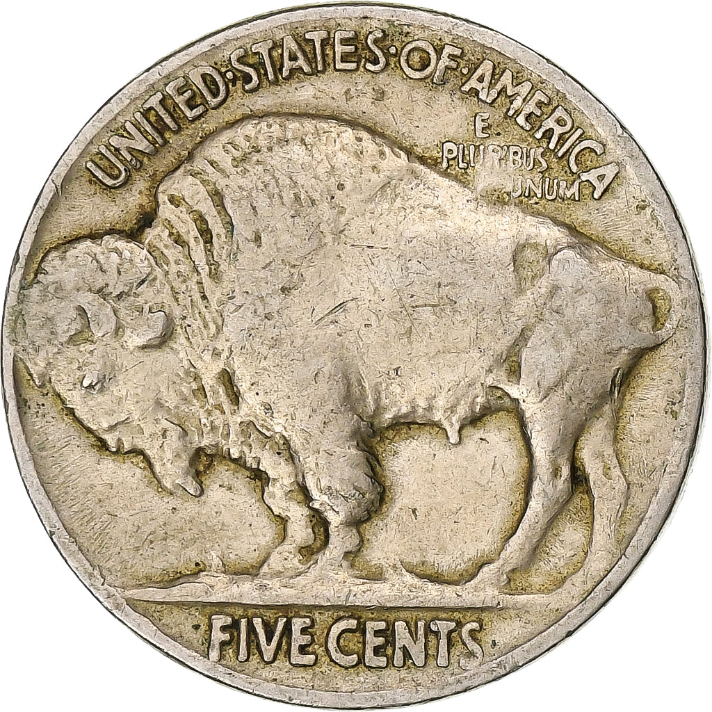 États-Unis, 5 Cents, Buffalo, 1919, Philadelphie, Nickel, TB+