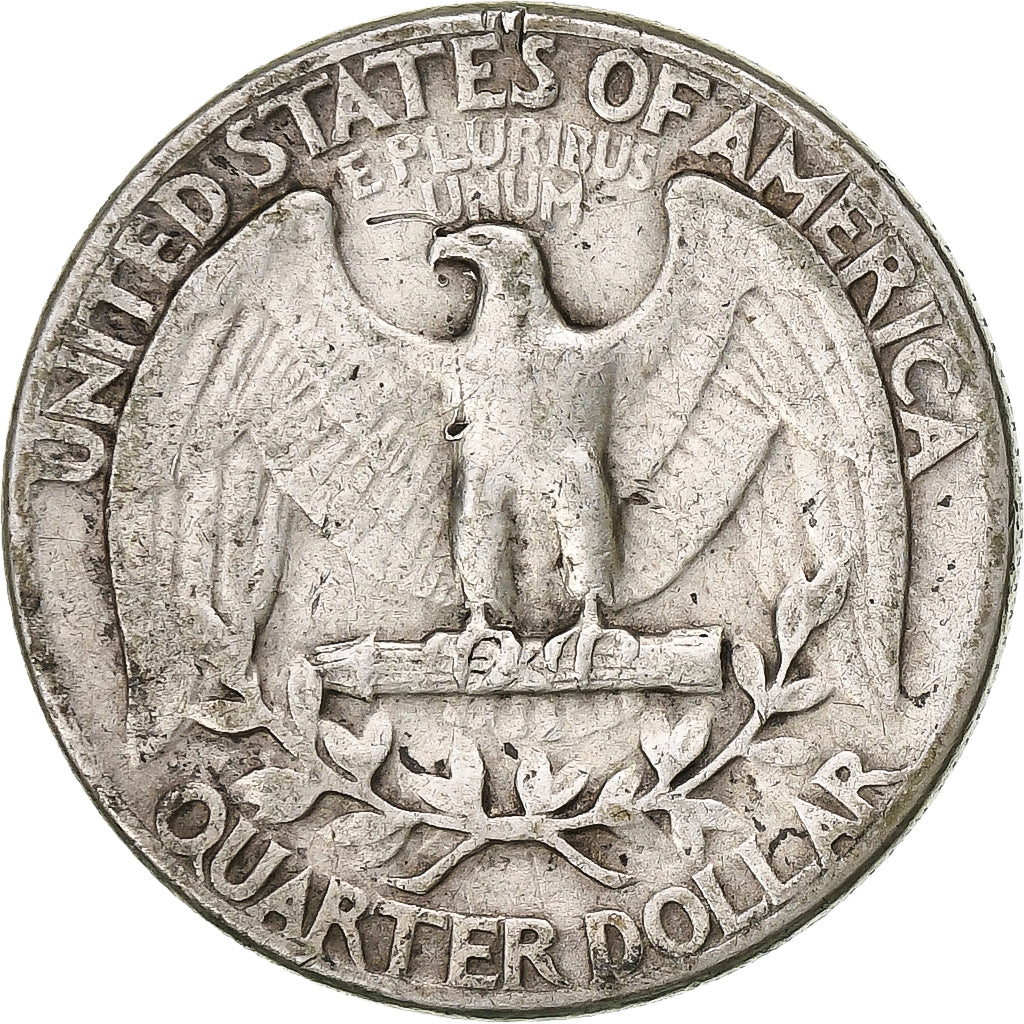 Estados Unidos, Washington Quarter, 1946, Philadelphia, Plata, BC+