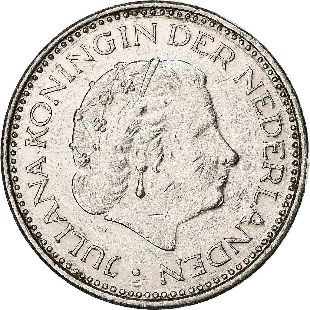 Países Baixos, Juliana, Gulden, 1980, Utrecht, Níquel, AU(55-58)