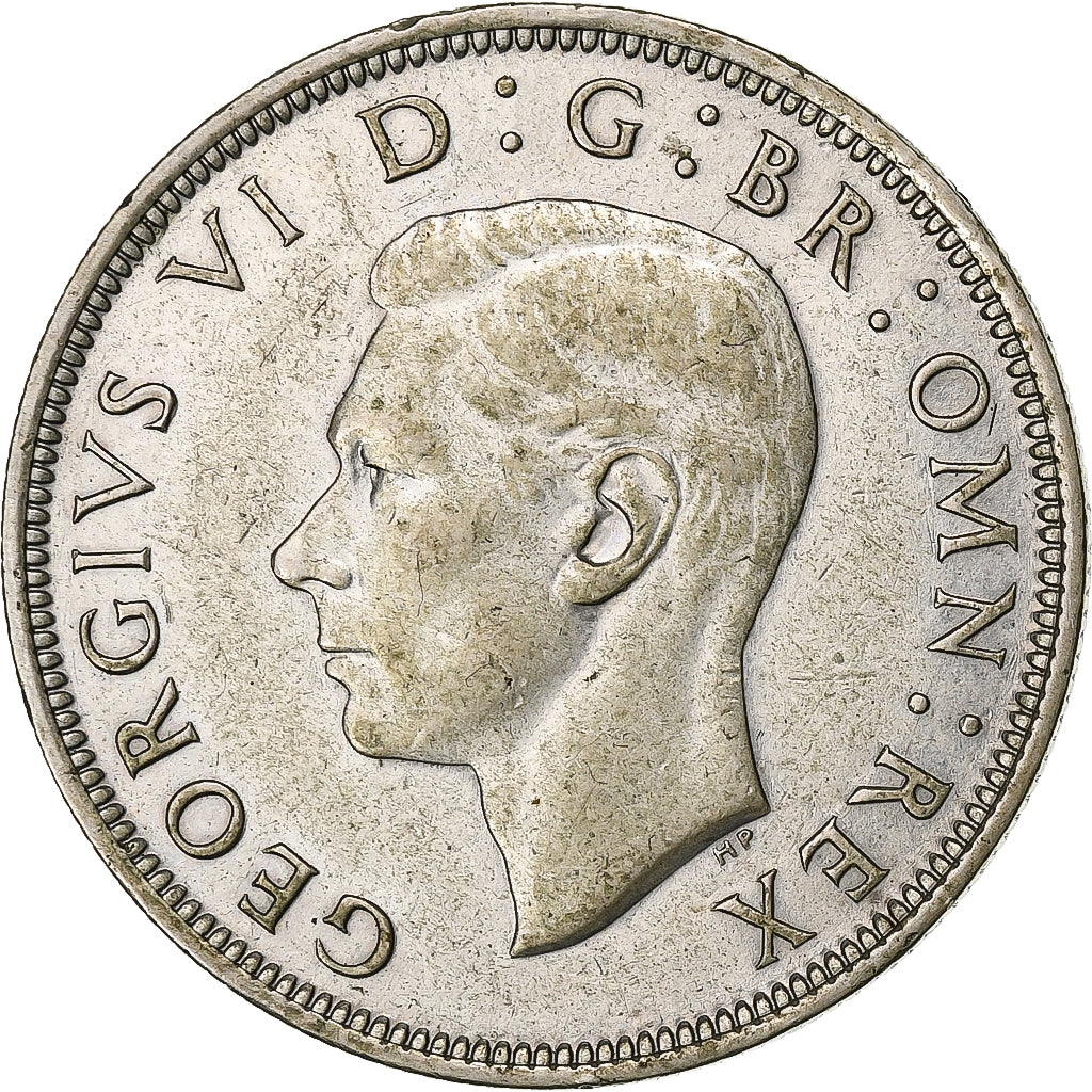 Great Britain, George VI, 1/2 Crown, 1942, British Royal Mint, Silver, EF(40-45)