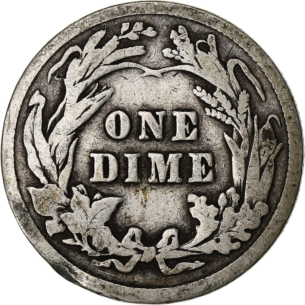 Estados Unidos da América, Dime, Barber, 1914, Philadelphia, Prata, VF(20-25)