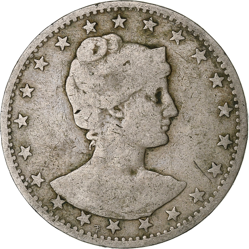 Brazil, 400 Reis, 1901, Rio de Janeiro, Copper-nickel, VF(20-25)