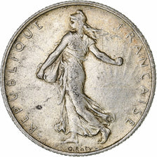 France, 2 Francs, Semeuse, 1916, Paris, Silver, VF(30-35)