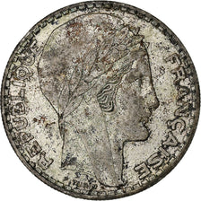 France, 20 Francs, Turin, 1938, Paris, Silver, VF(20-25)