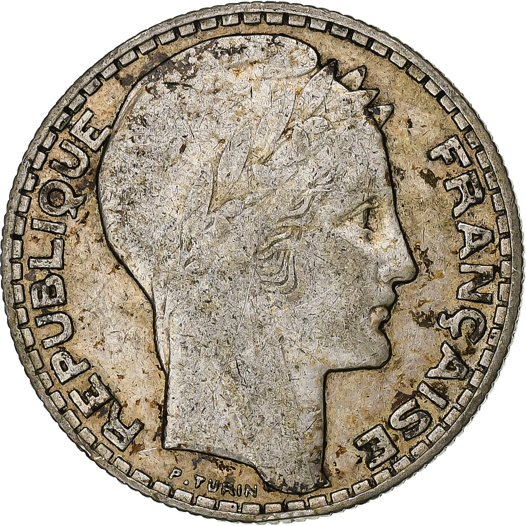 France, 10 Francs, Turin, 1932, Paris, Silver, VF(20-25)