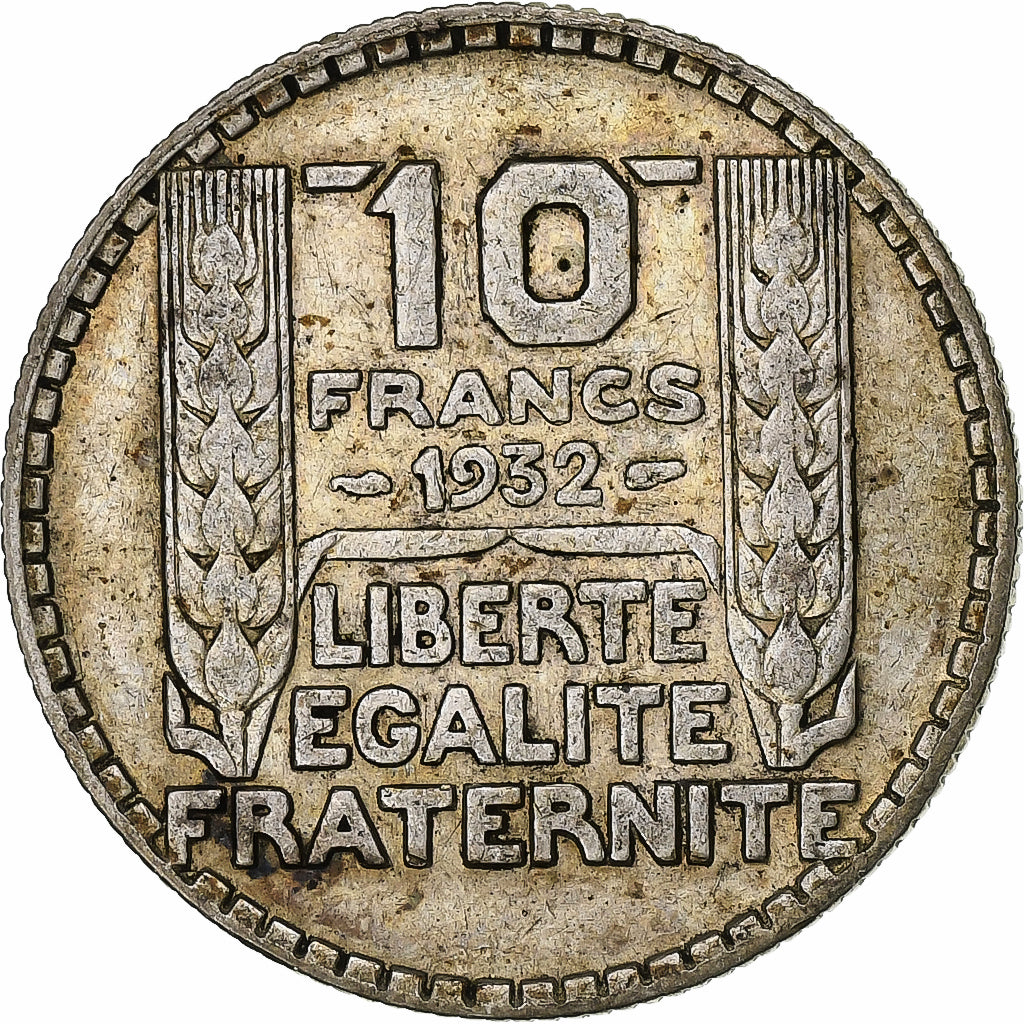 France, 10 Francs, Turin, 1932, Paris, Silver, VF(20-25)