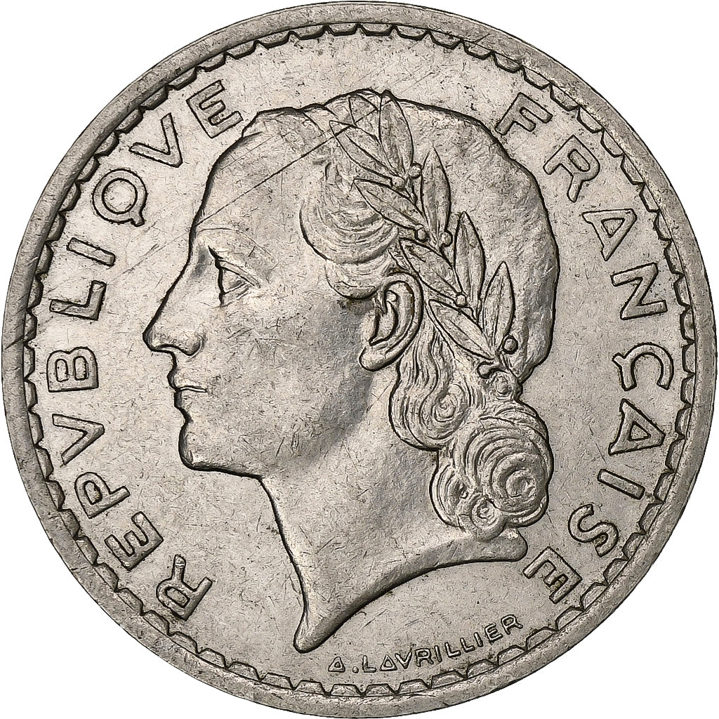 Francia, 5 Francs, Lavrillier, 1938, Paris, Nichel, SPL-, Gadoury:760