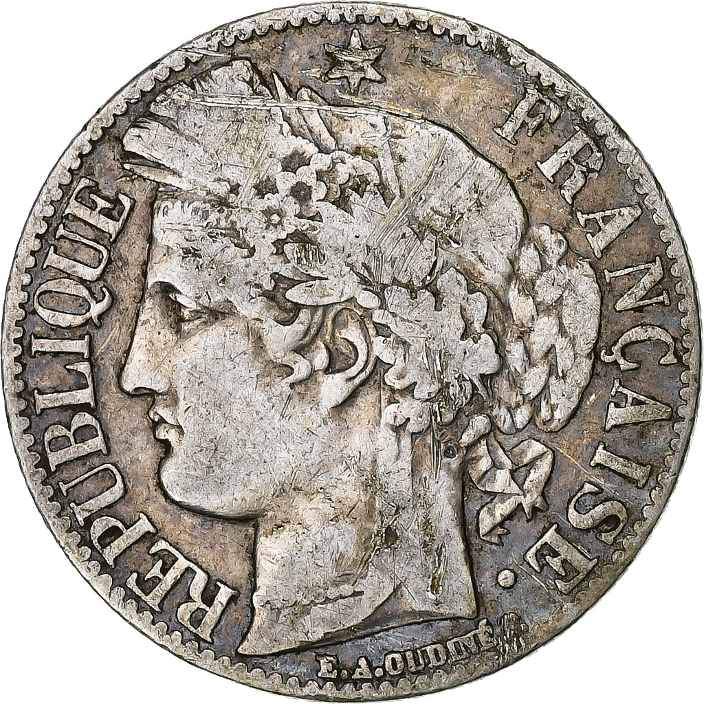 France, Franc, Cérès, 1872, Paris, Argent, TB