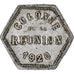 Réunion, 10 Centimes, 1920, Aluminum, VF(30-35)