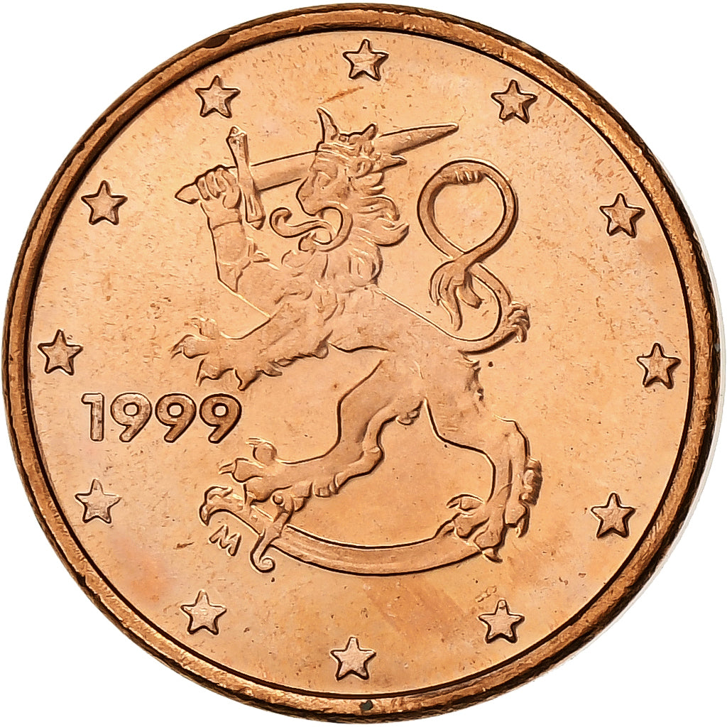 Finlandia, Centime, 1999, Vantaa, Acciaio placcato rame, SPL