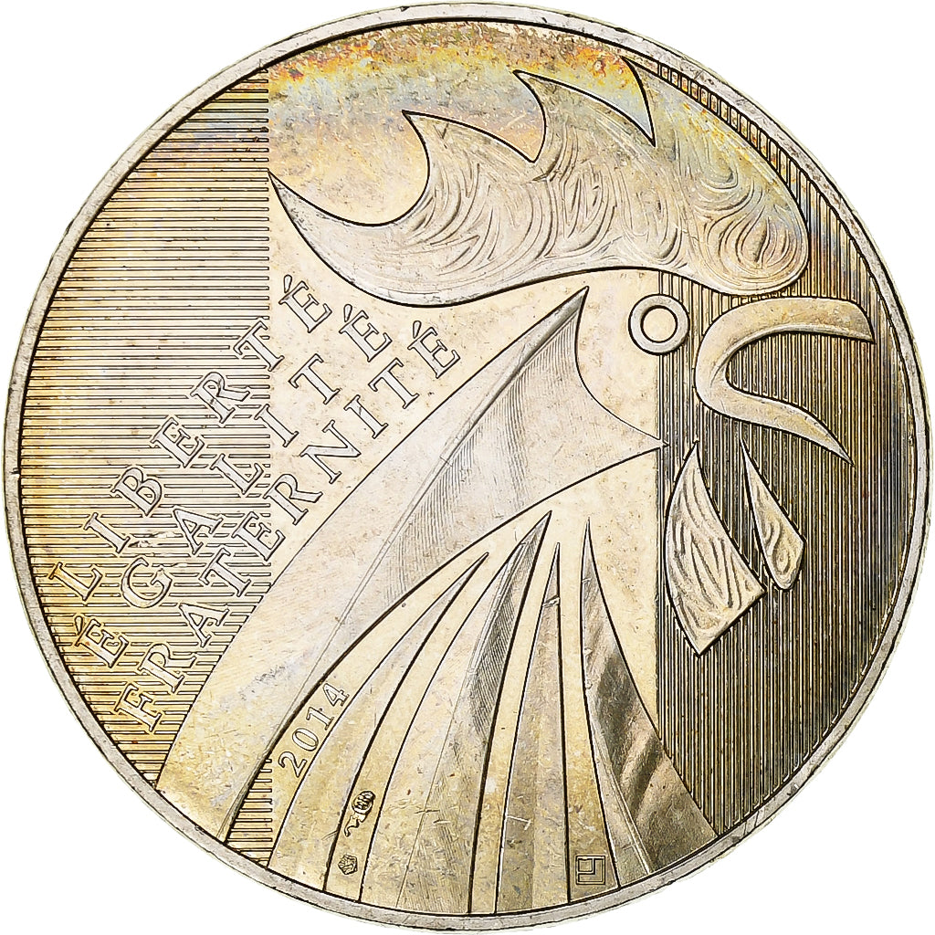 Francia, 10 Euro, Coq, 2014, Pessac, Biglione, SPL