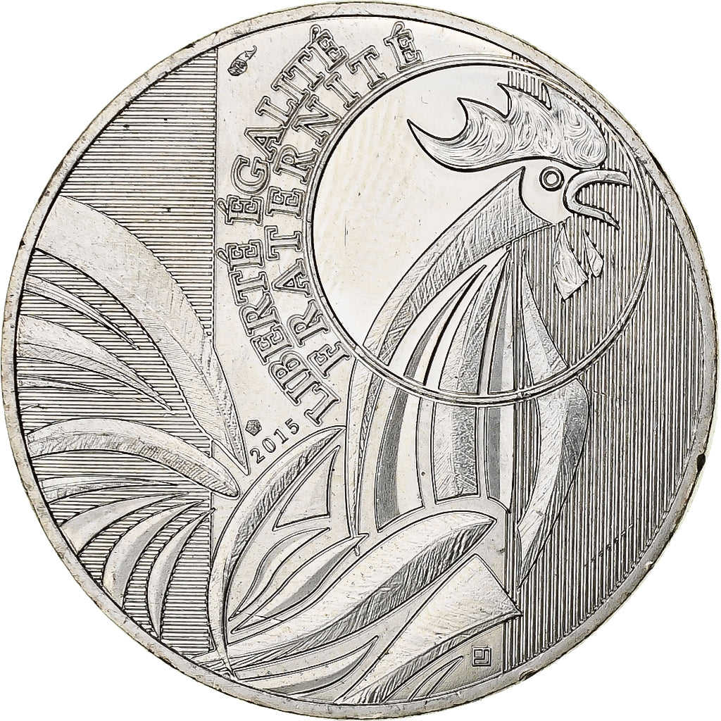 Francia, 10 Euro, Coq, 2015, Pessac, Biglione, SPL