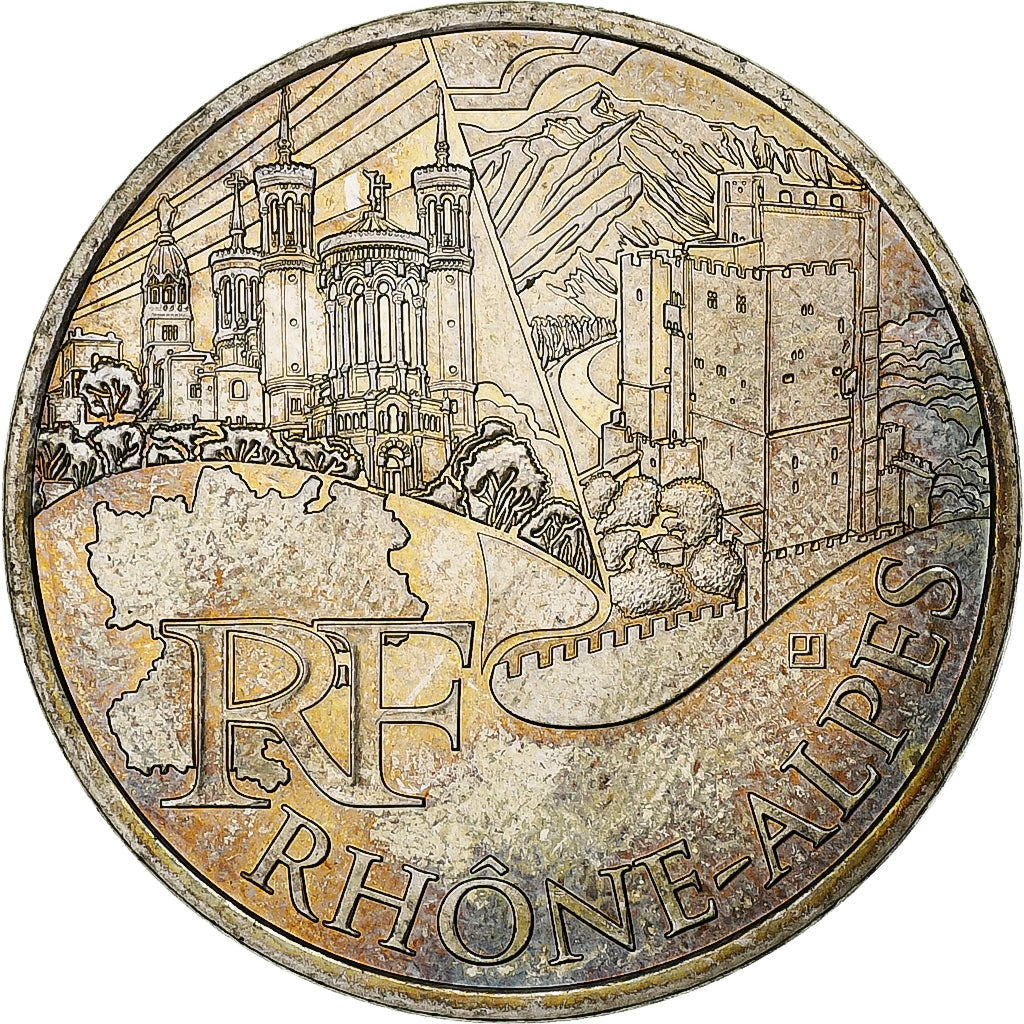 France, 10 Euro, Rhône-Alpes, 2011, Pessac, Argent, SUP
