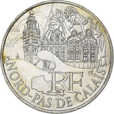 France, 10 Euro, Nord-Pas-de-Calais, 2011, Pessac, Silver, MS(60-62)