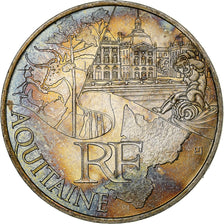 France, 10 Euro, Aquitaine, 2011, Pessac, Silver, MS(60-62)