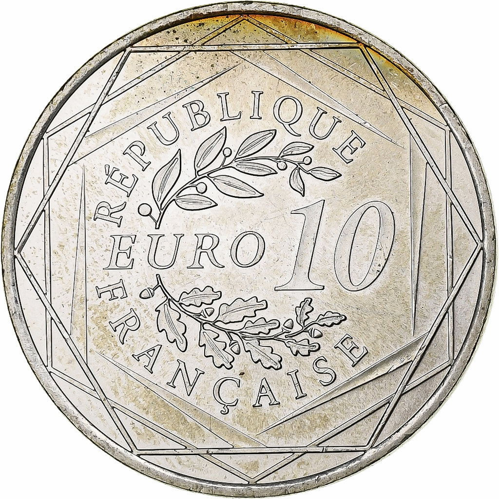 Francja, 10 Euro, Hercule, 2013, Pessac, Srebro, MS(60-62)