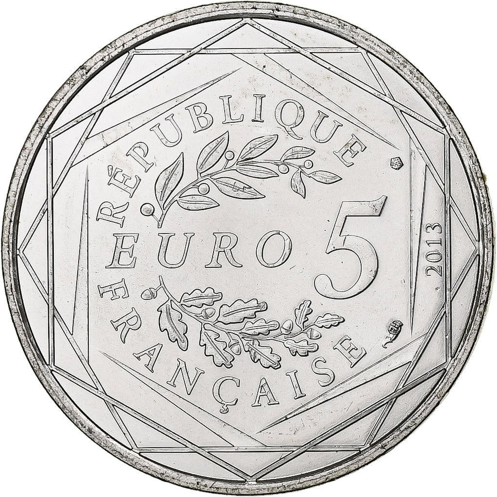 France, 5 Euro, Egalité, 2013, Pessac, Argent, SUP