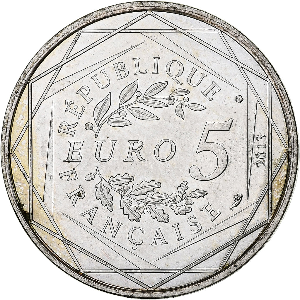 Frankrijk, 5 Euro, Fraternité, 2013, Pessac, Zilver, PR