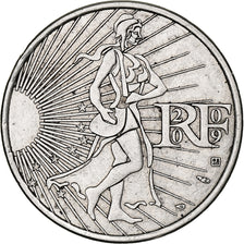 France, 10 Euro, Semeuse, 2009, Pessac, Silver, MS(60-62)