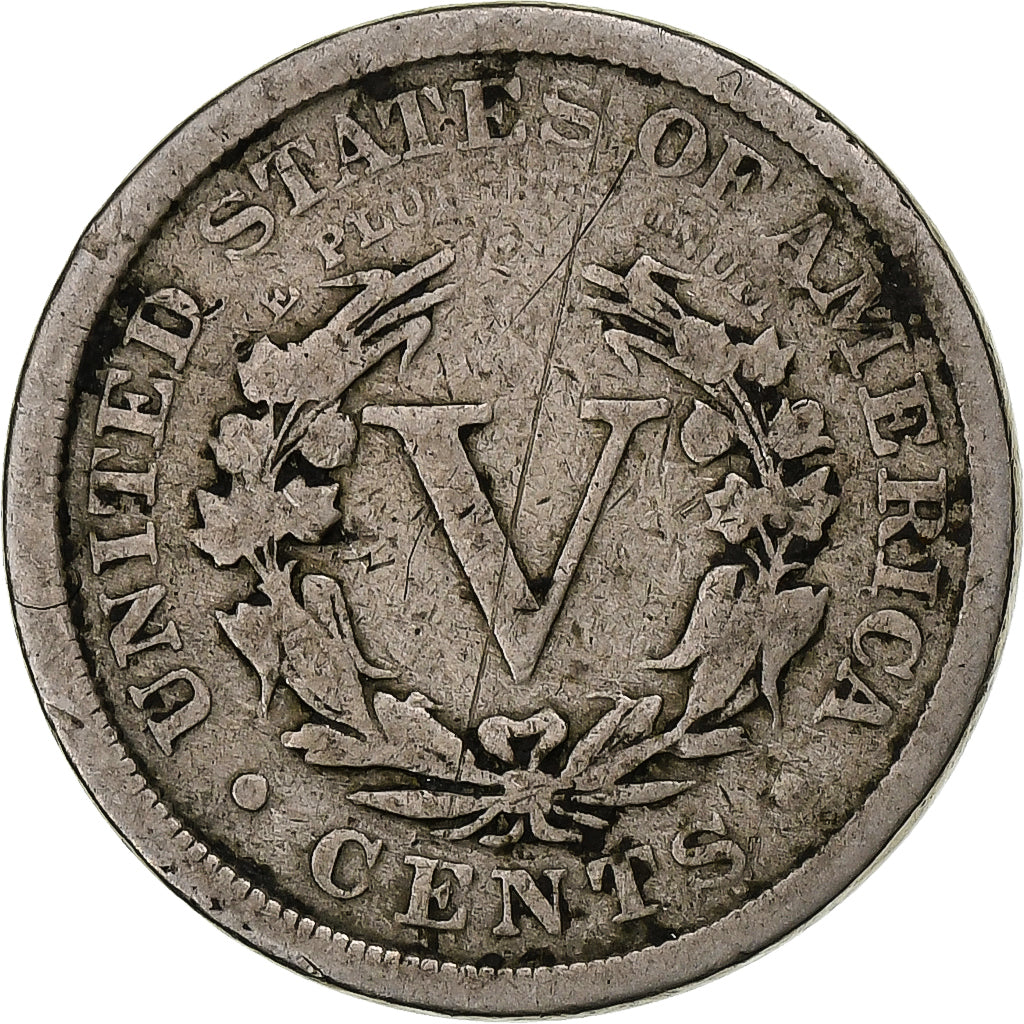 Estados Unidos da América, 5 Cents, Liberty, 1896, Philadelphia, Níquel