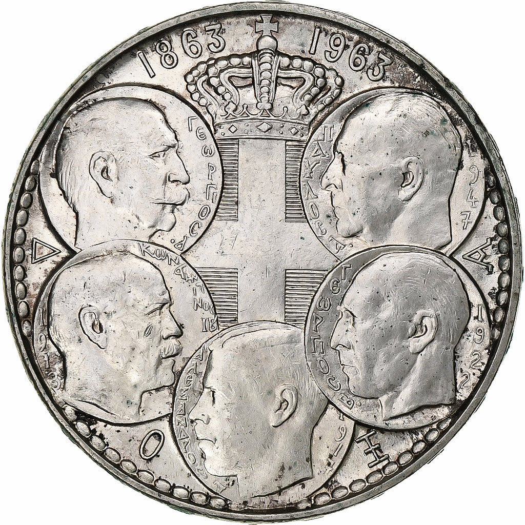 Greece, Paul I, 30 Drachmai, 1963, Paris, Silver, MS(60-62)