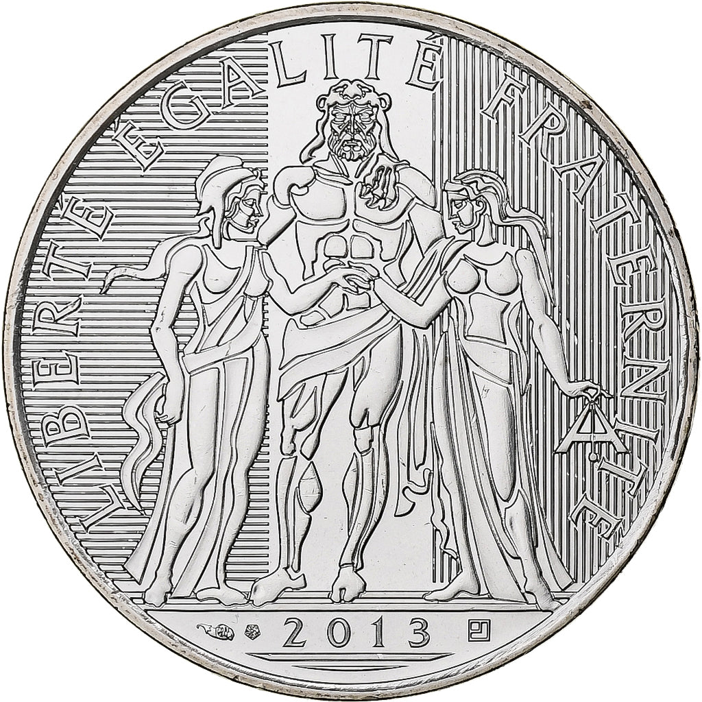 Francja, 10 Euro, Hercule, 2013, Pessac, Srebro, MS(65-70)