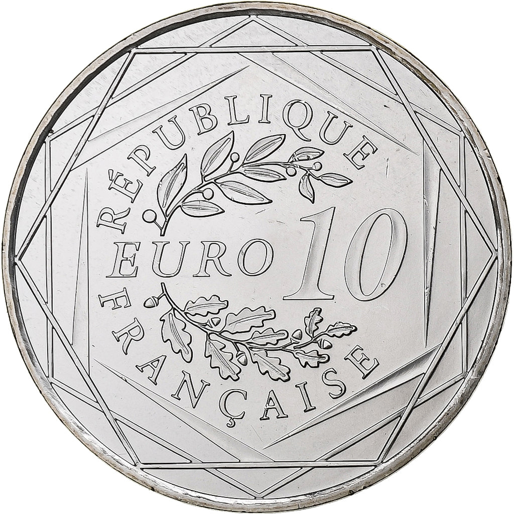 Francja, 10 Euro, Hercule, 2013, Pessac, Srebro, MS(65-70)