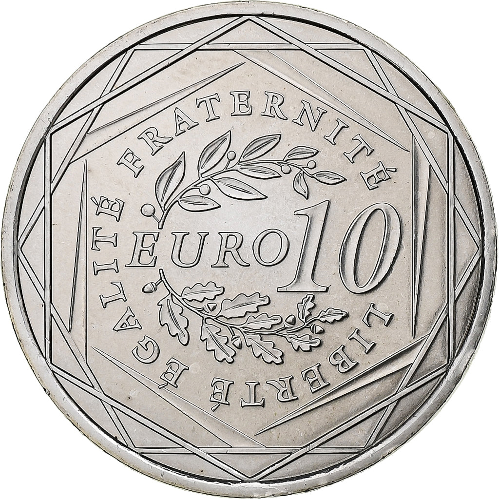 France, 10 Euro, Semeuse, 2009, Pessac, Silver, MS(65-70)