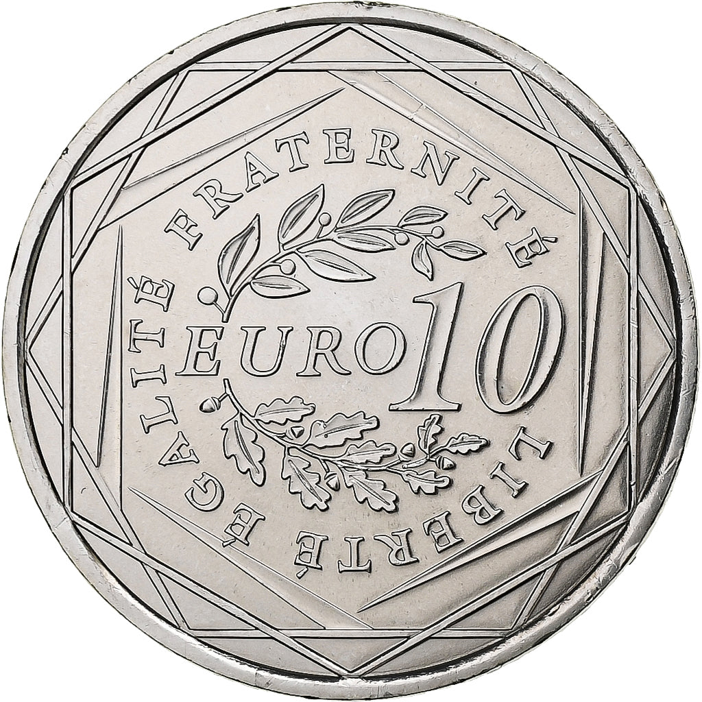 France, 10 Euro, Semeuse, 2009, Pessac, Silver, MS(65-70)