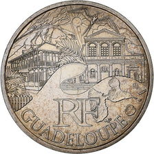 France, 10 Euro, Guadeloupe, 2011, Pessac, Silver, MS(60-62)
