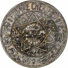 Morocco, Mohammed V, 10 Francs, AH 1352/1933, Paris, Silver, VF(30-35)