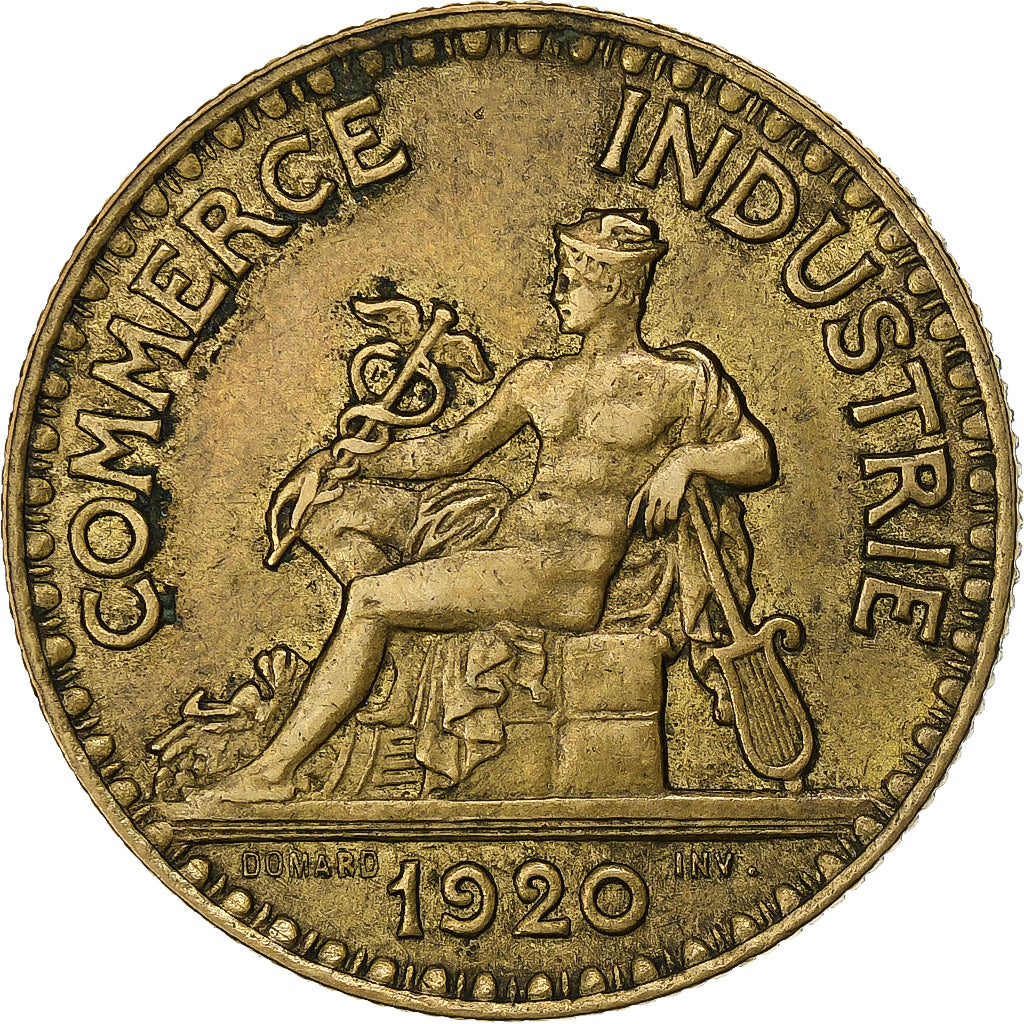 Frankreich, 2 Francs, Chambre de commerce, 1920, Paris, Cupro-Aluminium, SS+