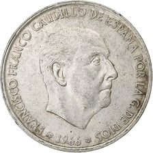 Spain, Francisco Franco, 100 Pesetas, 1968, Madrid, Silver, EF(40-45)