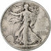 United States, Walking Liberty Half Dollar, 1945, Denver, Silver, VF(20-25)