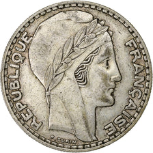 France, 20 Francs, Turin, 1933, Paris, Silver, EF(40-45)