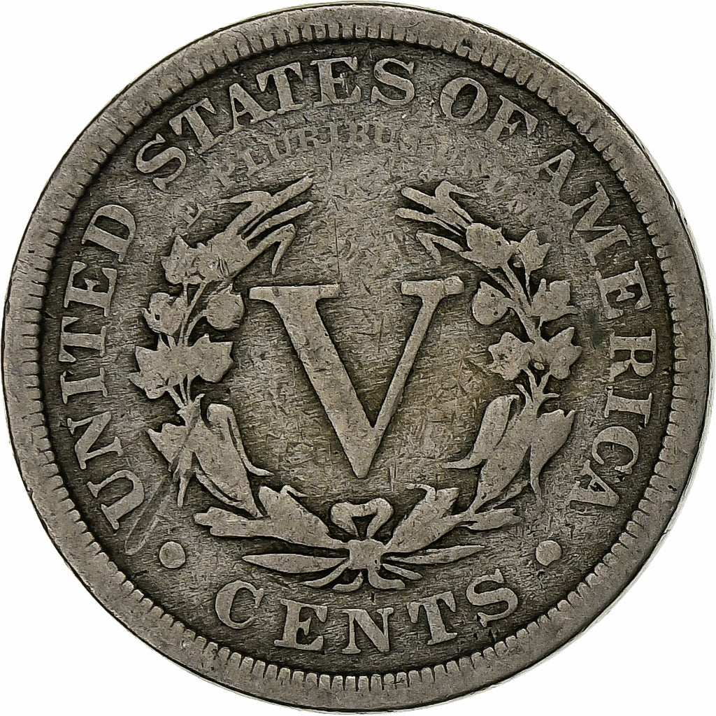 Estados Unidos, 5 Cents, Liberty, 1904, Philadelphia, Cobre - níquel, BC+