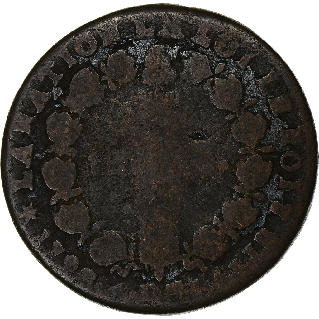 France, Louis XVI, 12 Deniers, 1793, Pau, Copper, F(12-15), Gadoury:15
