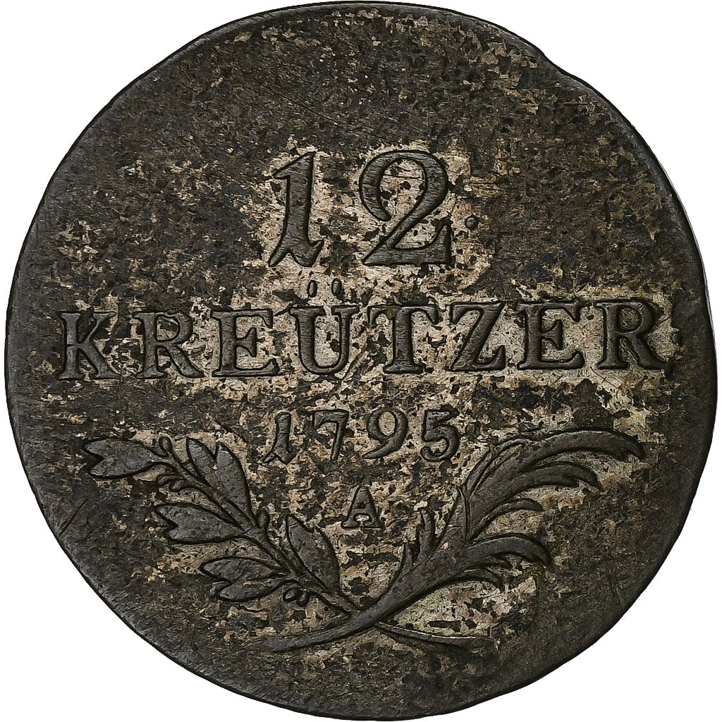 Austria, Francis II, 12 Kreuzer, 1795, Vienna, Billon, VF(30-35)