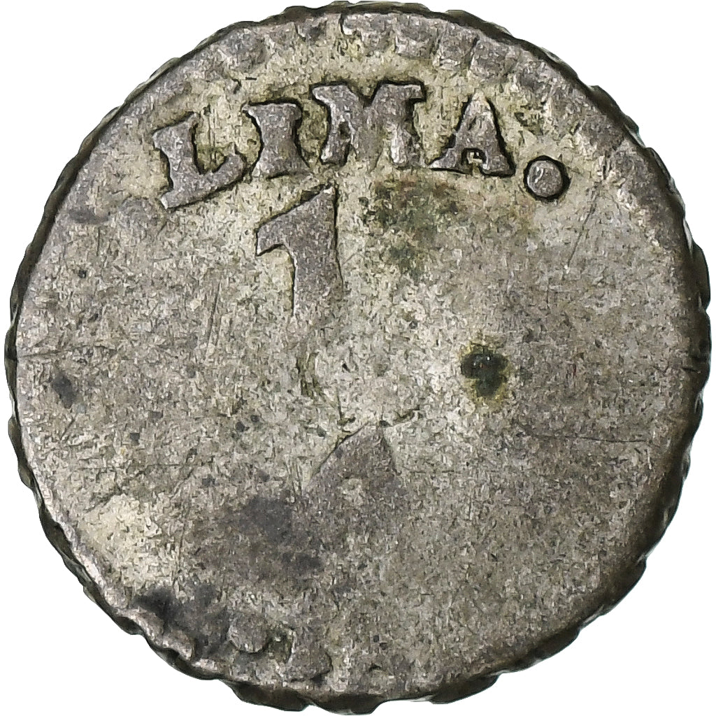 Peru, 1/4 Réal, 1826-1856, Lima, Silver, F(12-15)