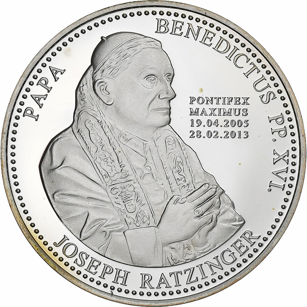 Watykan, medal, Benoit XVI, 2013, Srebro, Proof, MS(64)