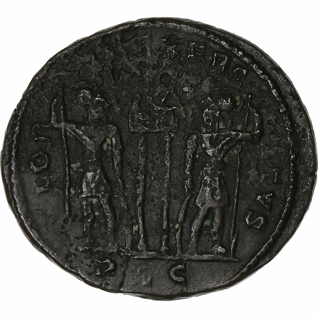 Constantine I, Follis, 330-331, Lugdunum, Bronze, VF(30-35), RIC:236