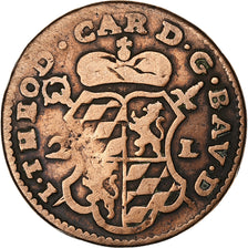 Prince-Bishopric of Liège, John Theodore, 2 Liards, 1751, Liege, Copper