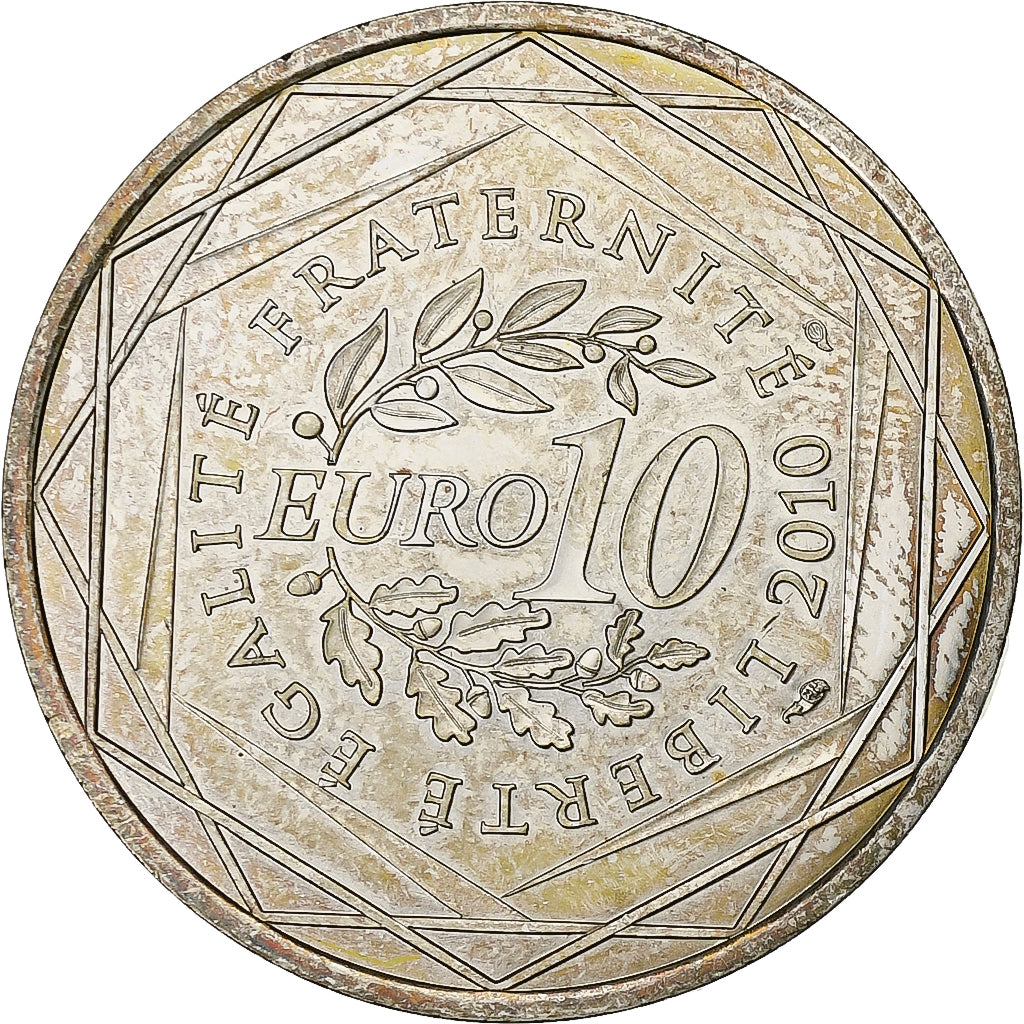 Frankreich, 10 Euro, Poitou-Charentes, 2010, Pessac, Silber, VZ+
