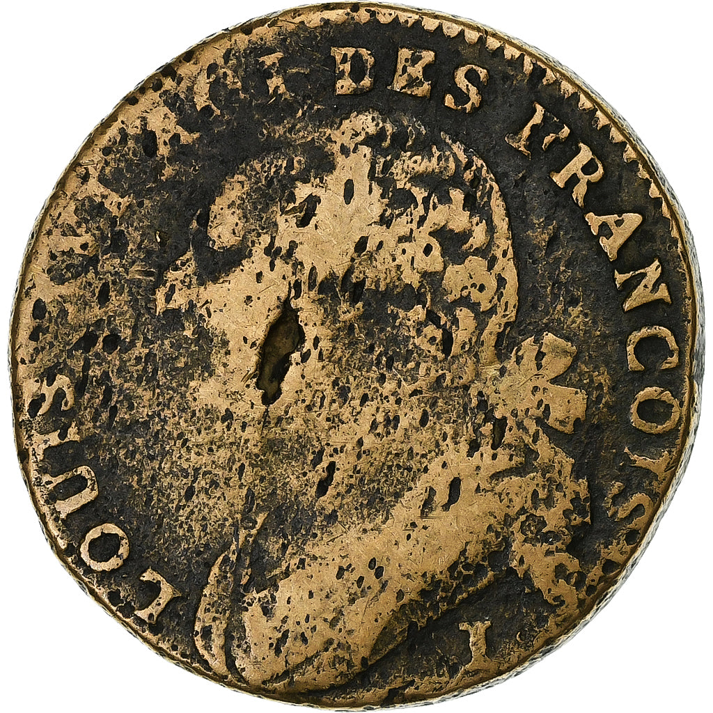 França, Louis XVI, 12 deniers françois, 1792 / AN 4, Limoges, Métal de
