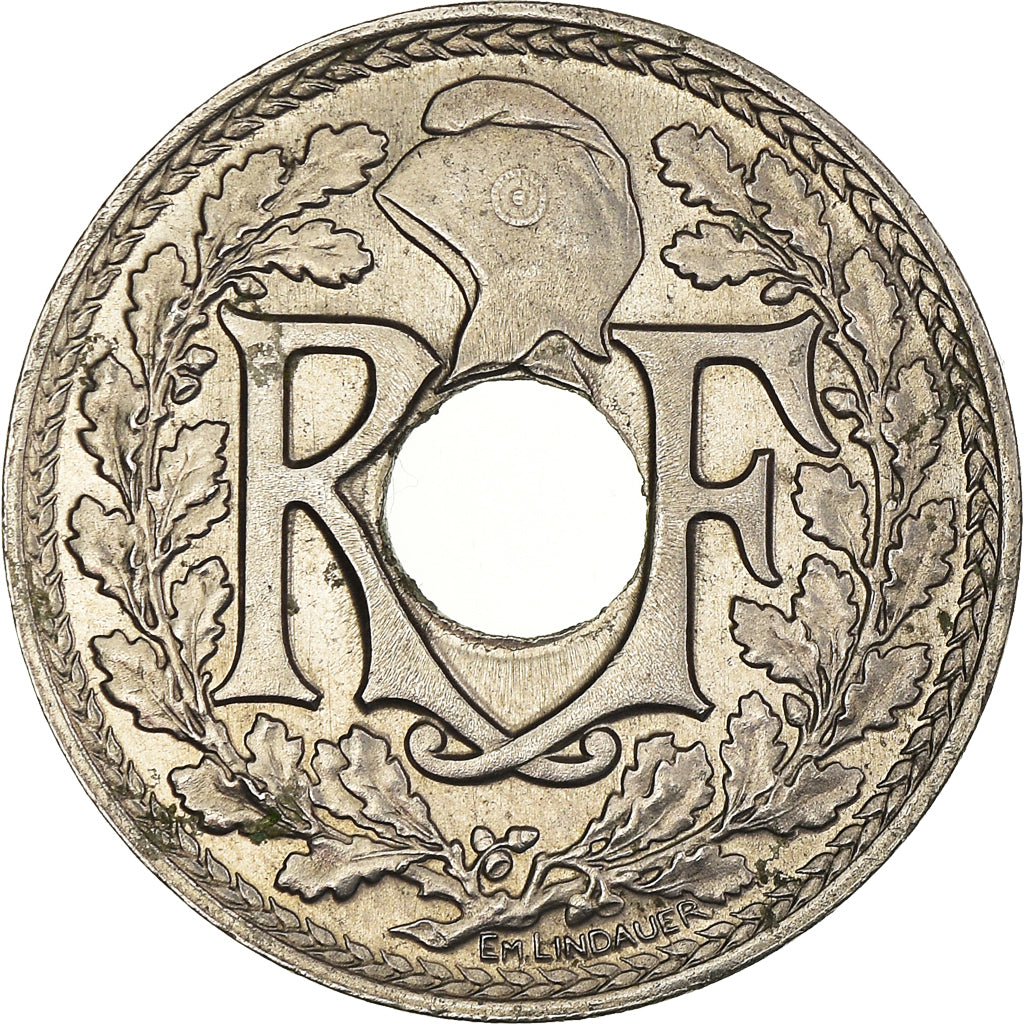 Coin, France, Lindauer, 25 Centimes, 1915, Paris, MS(65-70), Nickel, KM:867