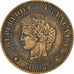 Frankreich, 2 Centimes, Cérès, 1892, Paris, Bronze, SS, Gadoury:105