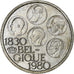 België, 500 Francs, Independence, 1980, Brussels, Silver Clad Copper-Nickel, ZF